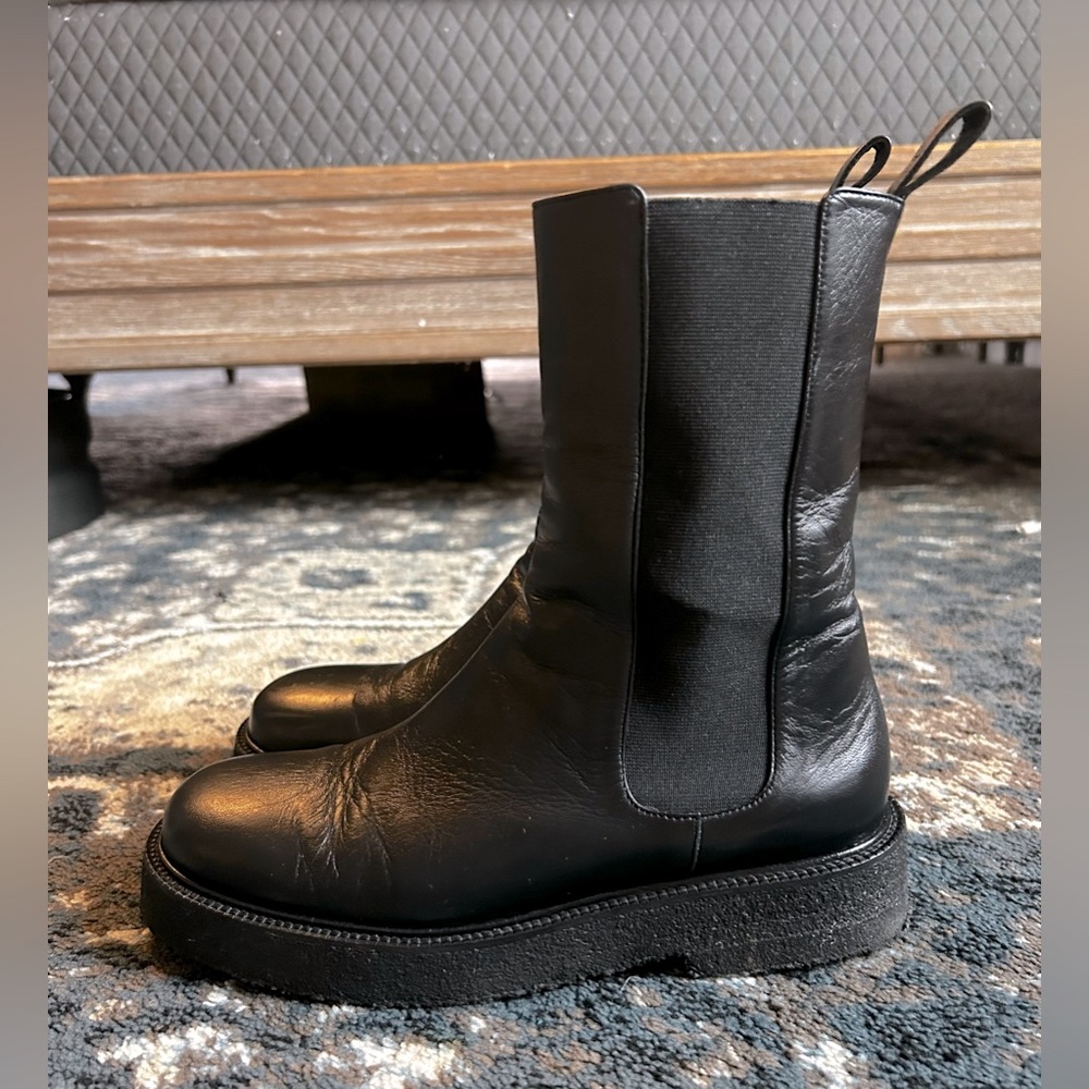 STAUD Palamino Mid-calf black boots 36